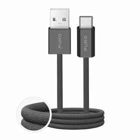 Puro Fabrik 2.0 10W pīts kabelis USB-A - USB-C 1.5m - tumši zaļš