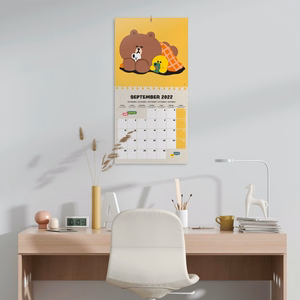 Line Friends 2022. gada kalendārs, 30 × 30 cm