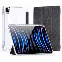 DUX DUCIS planšetdatora maciņš (m) UNID saliekams ar zīmuli uzglabāšanas vietu iPad Pro 11 (2024) melns