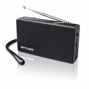 Muse M-030R 2 diapazonu pārnēsājamais radio, melns