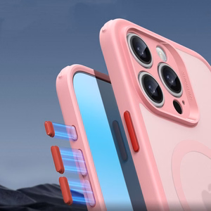 ESR Classic Pro Komplekts Halolock Magnētiskais viedtālruņa apvalks iPhone 16 Pro Max - Rozā