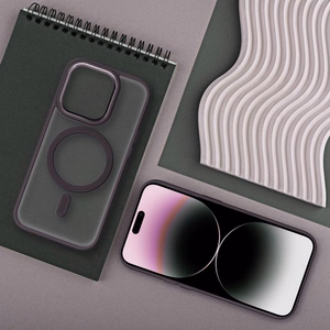 MATTE MAG COVER viedtālruņa apvalks, savietojams ar MagSafe, paredzēts SAMSUNG S25 PLUS, violets