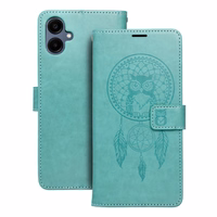 MEZZO grāmatu viedtālruņa apvalks SAMSUNG A06 sapņu ķērājs zaļa