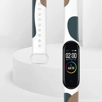 Moro siksniņa Xiaomi Mi Band 5 / 6 silikona pulksteņa siksniņa ar rakstu 13