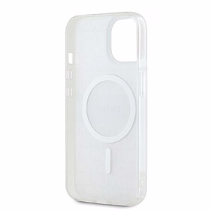 DKNY IML Mono un svītras Magnētiskais viedtālruņa apvalks iPhone 15 / 14 / 13 - bēša