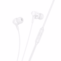 HOCO universālās austiņas ar mikrofonu M112 baltas