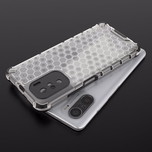 Honeycomb Case armor cover with TPU Bumper for Xiaomi Redmi K40 Pro+ / K40 Pro / K40 / Poco F3 blue