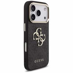 Guess 4G Big 4G Classic Logo viedtālruņa apvalks iPhone 17 Pro - melns un zelta