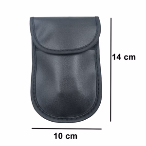 Anti-theft case for car keys blocking radio waves Keyless Faraday Box cover Faraday cage 14 cm with 10 cm black