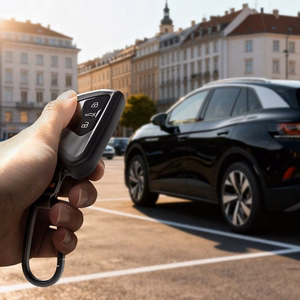 Melns automašīnas atslēgas pults vāciņš Spigen VK100
