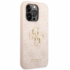 Guess GUHCP14X4GMGPI iPhone 14 Pro Max 6,7 rozā ciets apvalks 4G Big Metal Logo