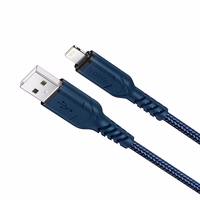 Kabelis USB-A uz Lightning HOCO 2,4A 1 m X59 zils