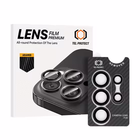 Rūdīts stikls Tel Protect 3D Lens Aramid Series on camera priekš Samsung Galaxy S26 Ultra (objektīvs 5 gab.)