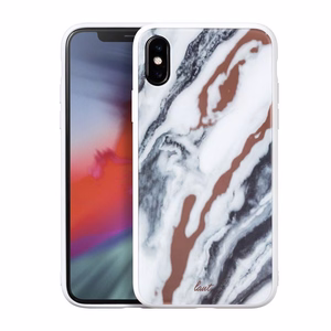 Laut MINERAL GLASS vāciņš ierīcei iPhone XS Max, minerālu balts