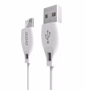 Dudao kabelis micro USB kabelis 2.4A 2m balts (L4M 2m balts)