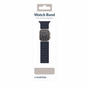 Mobilize silikona pulksteņa siksniņa - magnētiska - Apple 42/44/45/49mm - zila
