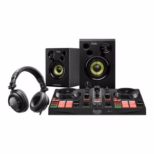 Hercules DJ Learning Kit MK2 – USB DJ kontroliera mācību komplekts ar skaļruņiem