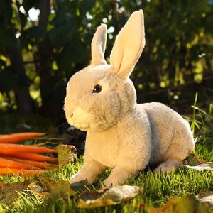 Rappa Soft Collection videi draudzīga reālistiska plīša rotaļlieta – trusis, 23 cm