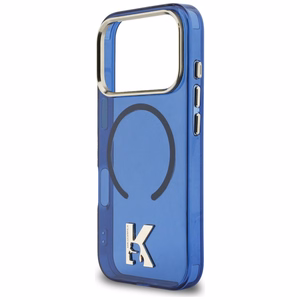Karl Lagerfeld IML K Head Logo MagSafe Maciņš for iPhone 17 Pro - zils
