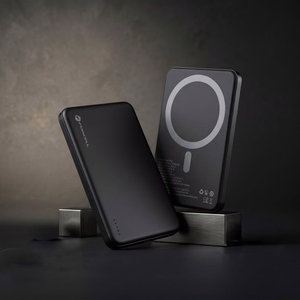 Forcell F-Energy Slim F5K9 ārējais akumulators, saderīgs ar MagSafe, 5000 mAh, 15 W, QC 4.0, PD 3.0, melns