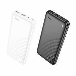 HOCO portatīvais lādētājs 10000 mAh 2A J123 melns