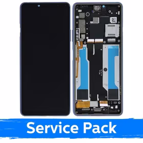 LCD Displejs Saderīgs ar Sony Xperia 10 III Zils Original (Service Pack)