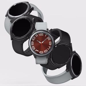 Ringke Slim 2 daļu viedtālruņa apvalks Samsung Galaxy Watch 6 Classic 43mm - melns un caurspīdīgs