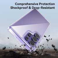 Rock Crystal Transparent Series Magnētiskais viedtālruņa apvalks Samsung Galaxy S25 skaidrs