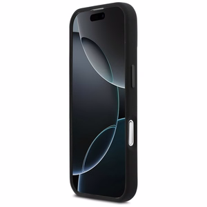 BMW M Silicon Tricolor Line MagSafe macins iPhone 17 - melns