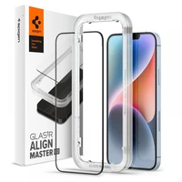 Spigen ALM Glass FC rūdīts stikls iPhone 13 / 13 Pro / 14 – melns