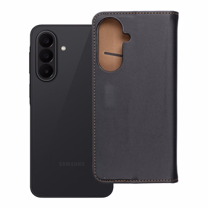 Ādas atlokāmais maciņš Samsung A27 Smart Pro Book, melns