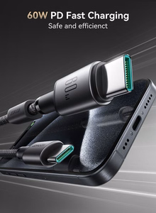 Cable USB-C - USB-C Joyroom S-A50, 60W, 1.2m pelēks