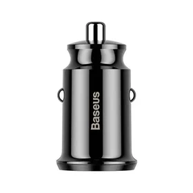 Baseus Grain automašīnas lādētājs 2x USB 5V 3.1A (melns)