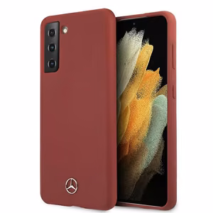 Mercedes Silikona Line apvalks Samsung Galaxy S21 sarkans
