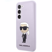 Karl Lagerfeld KLHCS23MSNIKBCU S23+ S916 cietais apvalks violets/violets Silikona Ikonik