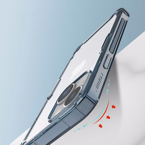 Nillkin Nature Pro viedtālruņa apvalks iPhone 14 Plus, bruņu vāciņš, caurspīdīgs