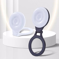 Magnētiskais telefona statīvs ar gaismu saderīgs ar MagSafe L8 melns