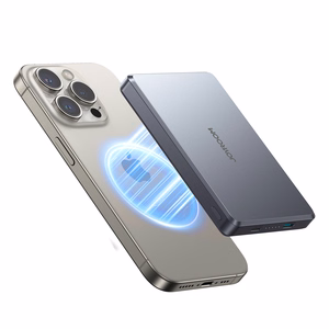 Joyroom JR-PBM08 Pro 10000mAh Īpaši plāns portatīvais lādētājs - pelēks