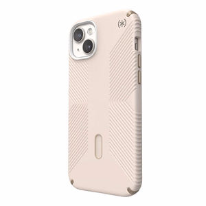 Speck Presidio2 Grip MagSafe vāciņš ar ClickLock ierīcei iPhone 15 Plus / 14 Plus, “Bleached Bone / Heirloom Gold” krāsā