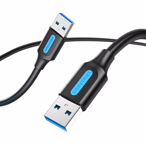 Vention USB 3.0 A Male uz A Male kabelis 0.5M, melns, PVC