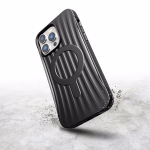 Raptic X-Doria Clutch viedtālruņa apvalks iPhone 14 Pro Max ar Magnētisko melnu aizmugurējo pārklājumu