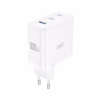 XO wall charger CE35 PD 100W 2x USB-C 1x USB white