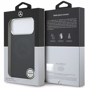 Mercedes Силиконовый Vintage Logo MagSafe Чехол для iPhone 17 Pro Max - чёрный