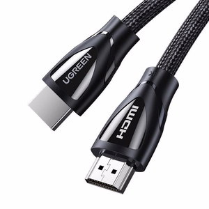 Melns Ugreen HD140 HDMI–HDMI 2.1 kabelis, 8K@60 Hz, 1 m (80401)