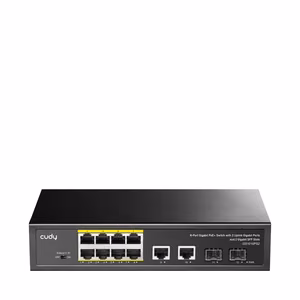 Cudy GS1010PS2 network switch Unmanaged Gigabit Ethernet (10/100/1000) Power over Ethernet (PoE) melns