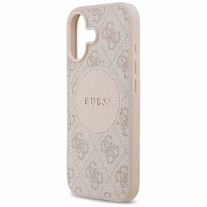 Guess 4G Circle Classic Logo Magnētiskais viedtālruņa apvalks iPhone 17 - rozā