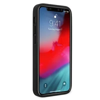 Viedtālruņa apvalks - iPhone 12 mini 5.4" - sarkans/sarkans ciets Saffiano