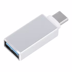 Adapteris OTG USB A 3.0 (sieviešu) uz Type C (vīriešu) balts