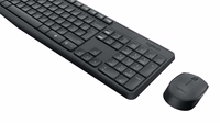 Logitech MK235 keyboard Mouse included USB QWERTY US International pelēks