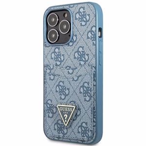 Viedtālruņa apvalks iPhone 13 Pro / 13 6.1 zilā ar 4G trijstūra logotipu un kartes nodalījumu
